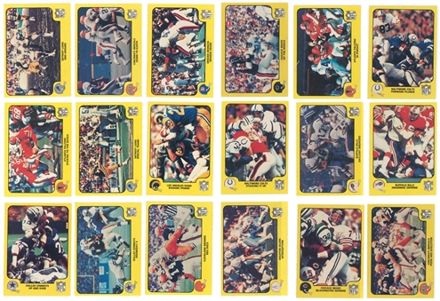 1978-1984 Fleer Football Action Sets (7 Card Sets) All EX-MT Condition 